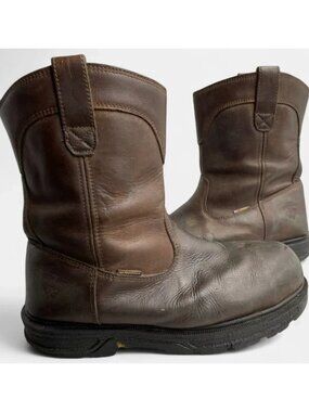 Herman Survivors Men's 10 Leather Steel Toe Waterproof Boots Cowboy Work Biker